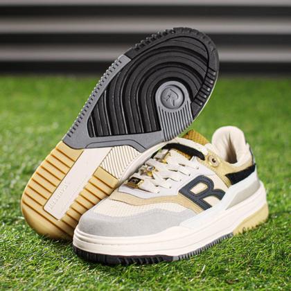 Tênis Reserva R-Broox Gold Bege Cinza e Dourado - Masculino