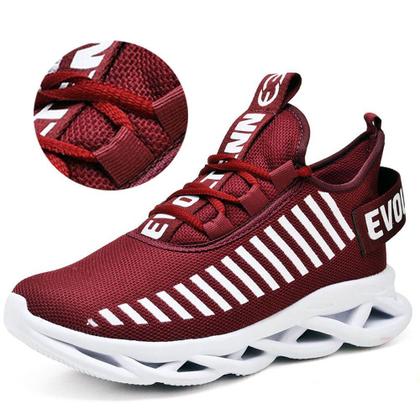 Imagem de Tênis Respiravel E Confortavel Masculino  -2 Pares Vermelho/Verde