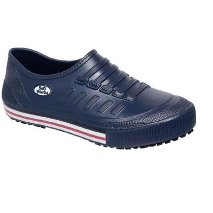 Imagem de Tênis Sapatenis Babuche Feminino E Masculino Tênis Eva Com Sola Listrada Antiderrapante Padaria