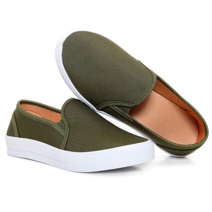 Imagem de Tênis sapatênis feminino casual sapatilha slip on confortável