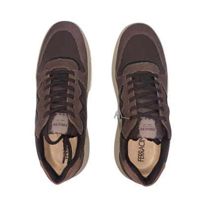 Imagem de Tenis Sapatênis Ferracini Dream Sneaker Couro Marrom