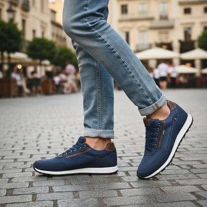 Imagem de Tênis Sapatênis Masculino Jogging Tênis Casual Com Cadarço Conforto