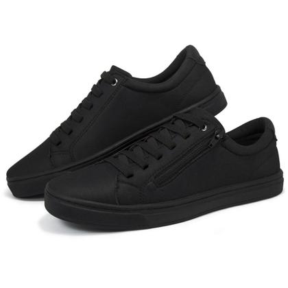 Imagem de Tênis Sapatenis Preto Masculino com Ziper e Elástico Calce Fácil