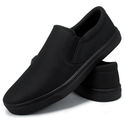 Imagem de Tênis sapatenis slip on masculino sola preta