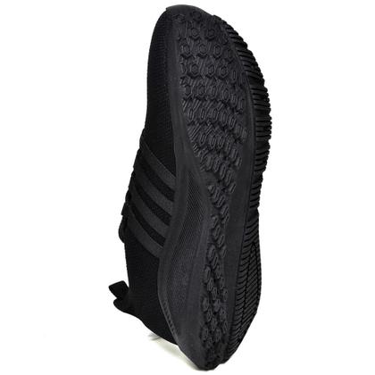 Imagem de Tênis Sapatênis Sneake Masculino Preto Sola Preta