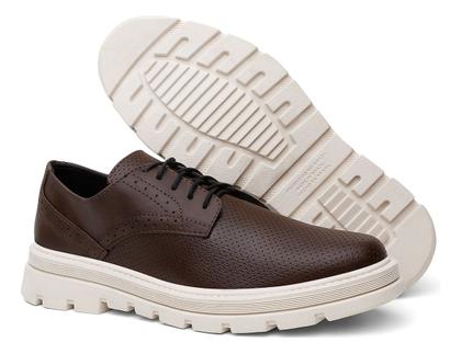 Imagem de Tênis Sapatênis Tratorado Oxford Casual Confort Social Preto