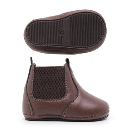 Imagem de Tênis Sapatinho Bebê Masculino Para Batizado Do 14 Ao 19 Com Cadarço Estiloso