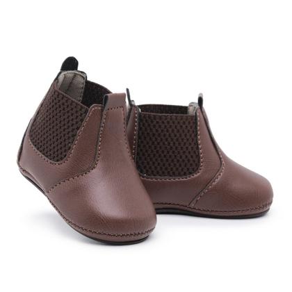 Imagem de Tênis Sapatinho Bebê Masculino Para Batizado Do 14 Ao 19 Com Cadarço Estiloso