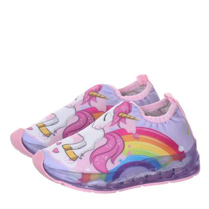 Imagem de Tenis Sapato de Luzinha de Led Unicornio Infantil Com Pulseira de Menina Kids