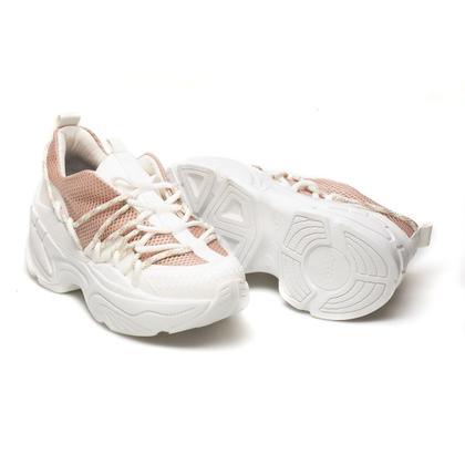 Imagem de Tênis sapato feminino sola grande com cadarço Daddy Sneaker Chunky plataforma