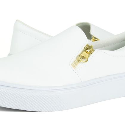 Imagem de Tênis Sapato Feminino Zíper Baixo Confortável  Sapatenis Calce Facil