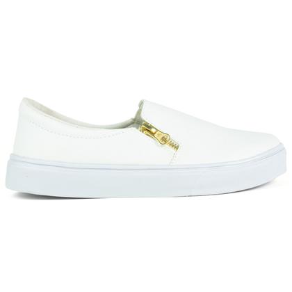 Imagem de Tênis Sapato Feminino Zíper Baixo Confortável  Sapatenis Calce Facil