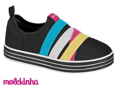 Imagem de Tênis Sem Cadarço Molekinha 2520.1417 Infantil Menina