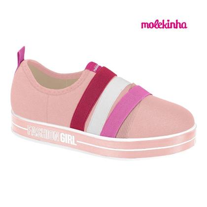 Imagem de Tênis Sem Cadarço Molekinha 2520.1417 Infantil Menina