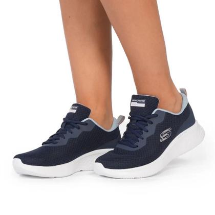 Imagem de Tenis skechers 150044br azul feminino