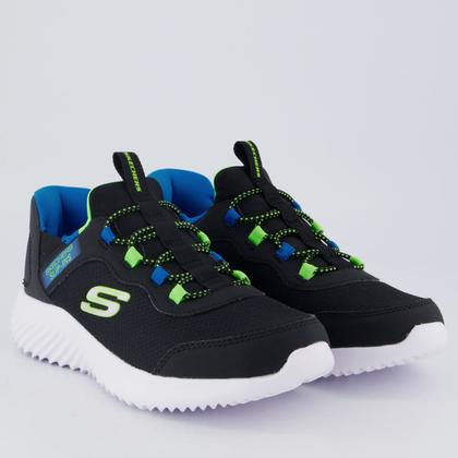Imagem de Tênis Skechers Bounder Brisk Infantil Preto