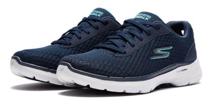 Imagem de Tênis Skechers Go Walk 6 Iconic Vision Azul Feminino