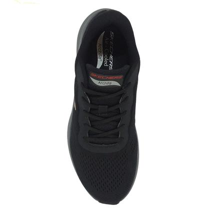 Imagem de Tênis Skechers Masculino Esportivo Treino Arch Fit Preto Cor:PretoTamanho:39Gênero:Homem