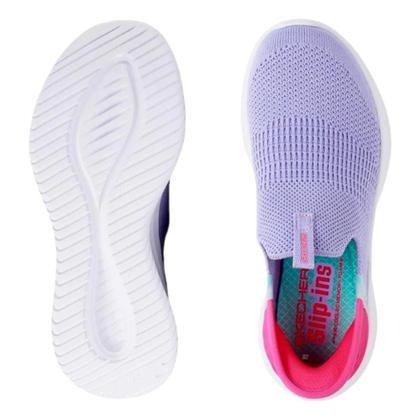 Imagem de Tênis skechers slip ultra flex 3.0 fresh time infantil menina 303800l