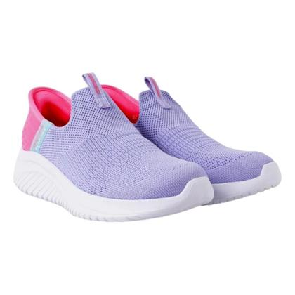 Imagem de Tênis skechers slip ultra flex 3.0 fresh time infantil menina 303800l