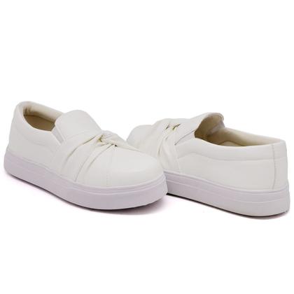 Imagem de Tenis Slip On Autem Originals Detalhe Tiras com Nó e Elasticos Sola Alta Reta