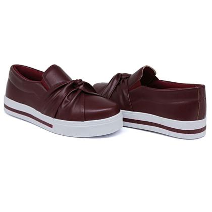 Imagem de Tenis Slip On Autem Originals Detalhe Tiras com Nó e Elasticos Sola Alta Reta