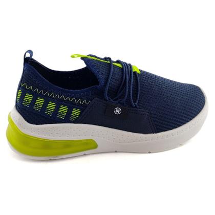 Imagem de Tenis Slip On Azul Menino Respiravel Ajuste com Elastico - MOLEKINHO