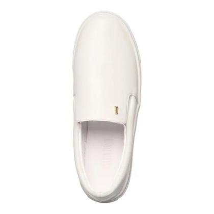 Imagem de Tênis Slip On Branco Flat Bico Redondo - Santa Lola