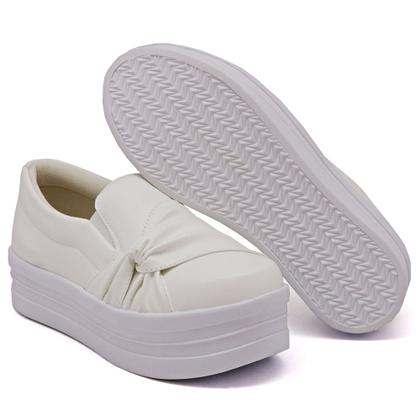 Imagem de Tenis Slip On Casual Dk Shoes com Detalhe em Nó Frontal e Sola Borracha Reta