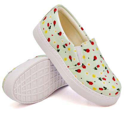 Imagem de Tênis Slip On Casual Estampado Dk Shoes com Elástico e Sola Borracha Confortável