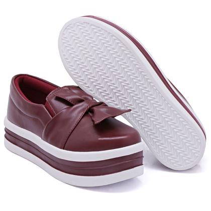 Imagem de Tênis Slip On Dk Shoes Laço Frontal e Sola Borracha Robusta com Detalhe Listra