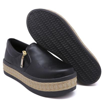 Imagem de Tênis Slip On Dk Shoes Ziper e Sola Borracha Robusta com Detalhe em Sisal