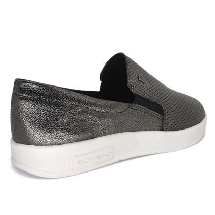 Tênis Slip On Feminino Bottero Couro Metalizado 357301 Slipper