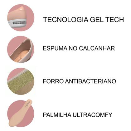 Imagem de Tênis Slip On Feminino Modare Ultraconforto Gel Tech Bolhas