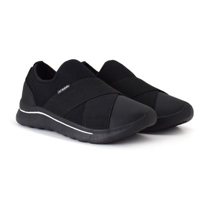 Imagem de Tênis Slip On Unissex Preto Confortável Leve Macio Antiderrapante para Academia e Dia a Dia