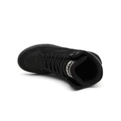 Imagem de Tenis Sneaker Botinha Cano Alto Couro Unissex Fitness Preto