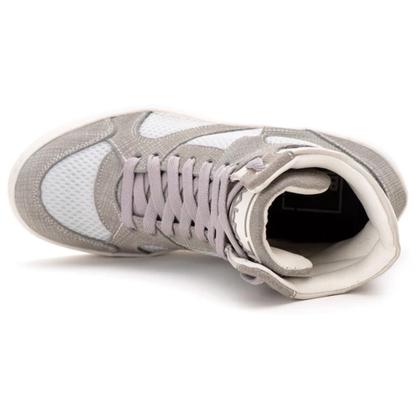 Imagem de Tenis Sneaker Botinha Cano Alto Unissex Fitness Cinza