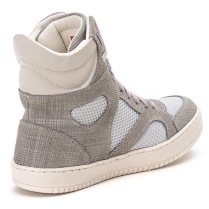 Imagem de Tenis Sneaker Botinha Cano Alto Unissex Fitness Cinza