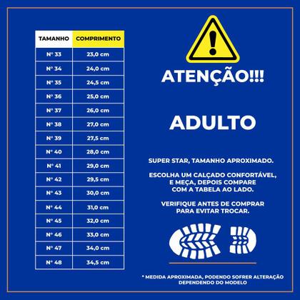 Imagem de Tênis Super Star sem cadarço 2001006 Unissex