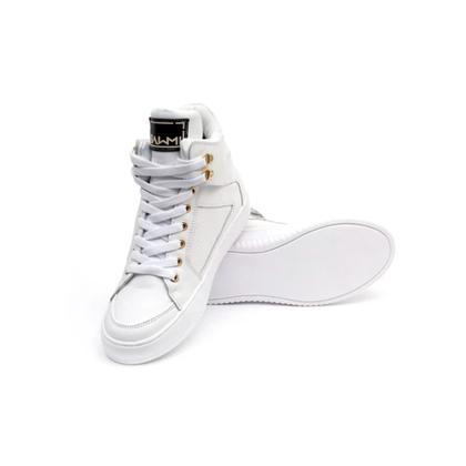 Imagem de Tenis Top Fitness Academia Treino Exercício Funcional Botinha Cano Alto Branco