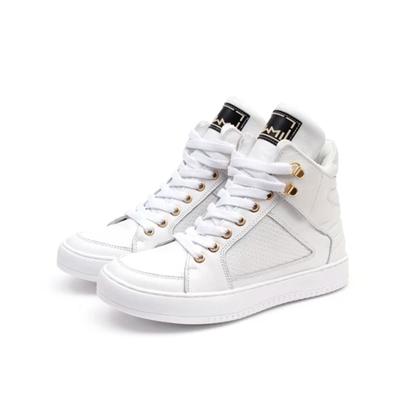 Imagem de Tenis Top Fitness Academia Treino Exercício Funcional Botinha Cano Alto Branco