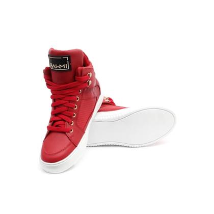 Imagem de Tenis Top Fitness Academia Treino Exercício Funcional Botinha Cano Alto Vermelho