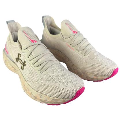 Imagem de Tênis Under Armour Charged Quicker 2 Feminino Original Esportivo Academia Leve Cor:BegeTamanho:34