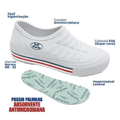 Imagem de Tênis Unissex Profissional SoftWorks P/ Trabalho Antiderrapante EPI CA 50.075 EVA BB81