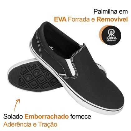 Imagem de Tênis Unissex Rainha Casual Sport Slip On Com Elástico Iate 4 RA036