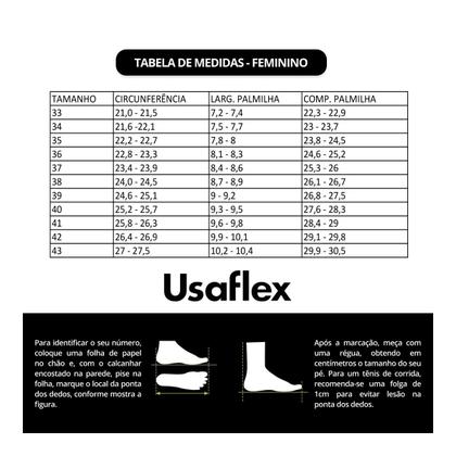 Imagem de Tênis Usaflex Feminino Slip On Tricot AE2208+2P de Meias Color Sports Sapatilha 9055.001