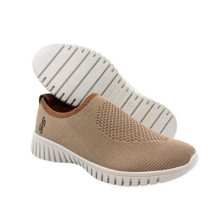 Imagem de Tênis usaflex feminino slip on tricot monograma   ae2208