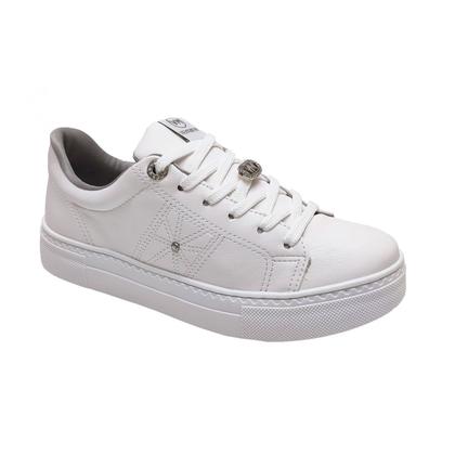 Imagem de Tênis Via Marte Casual Com Pingente Flatform 138-005 Branco