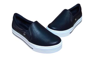 Imagem de Tenis Via Marte Feminino Calce Facil Leve Macio Flat Slip On