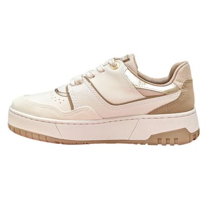 Imagem de Tenis Via Marte Feminino Nobuck Branco Bege 042-004-06